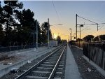 Looking south from the VTA Light Rail Mountain View Station